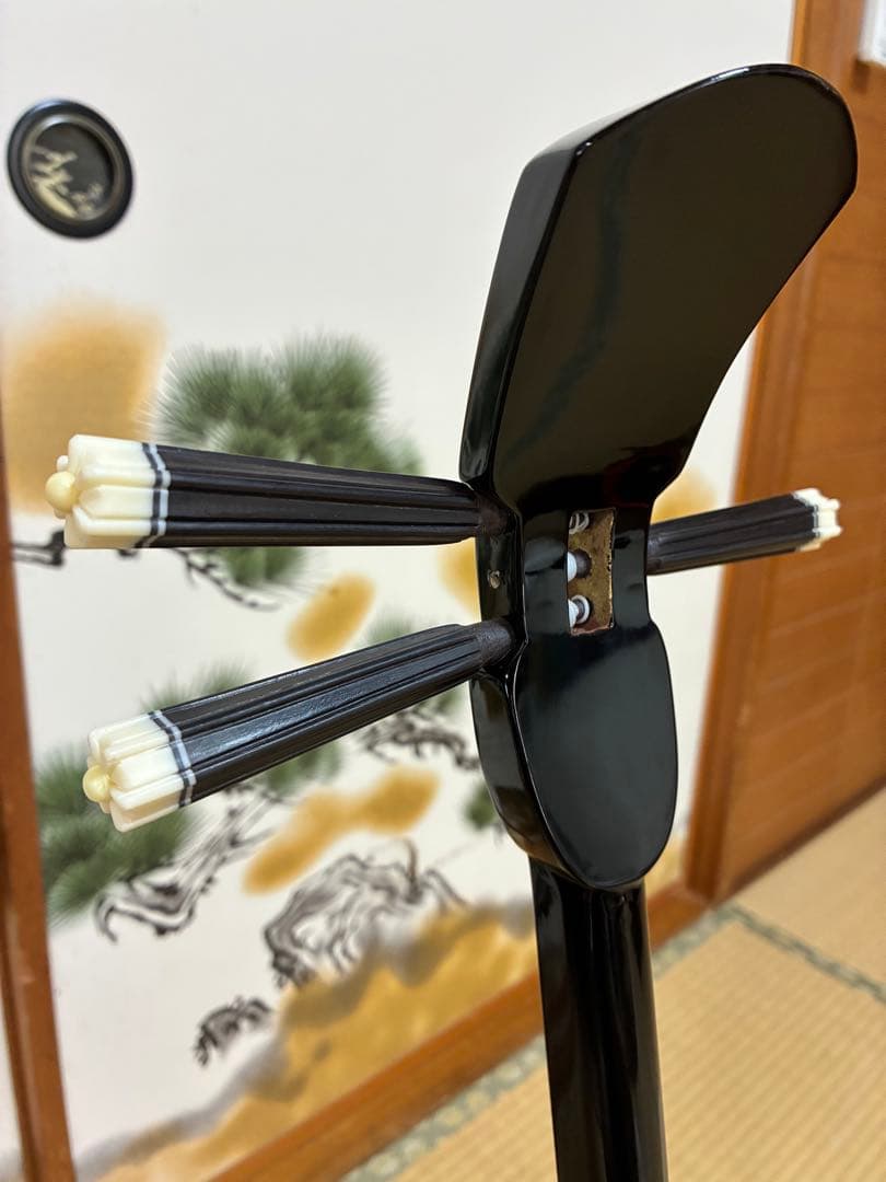 沖縄三線！貴重！知念大工型！本蛇皮！本張り！【一枚張り】⑥⑭