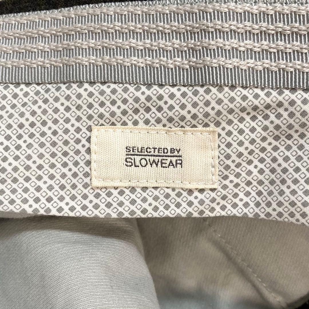 INCOTEX インコテックス スラックス ウール グレー チェック 48 美品