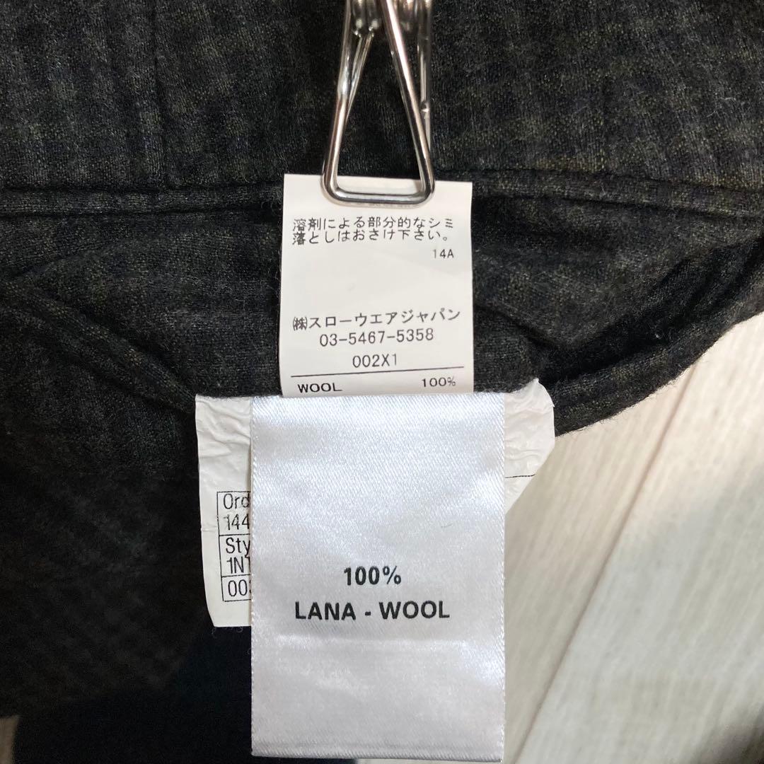 INCOTEX インコテックス スラックス ウール グレー チェック 48 美品