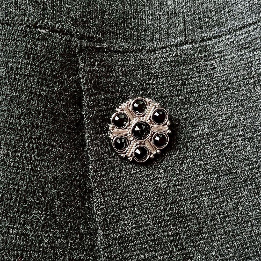 【美品】フォクシー ニットワンピースドレス ノエル ビジューボタン 24年モデル