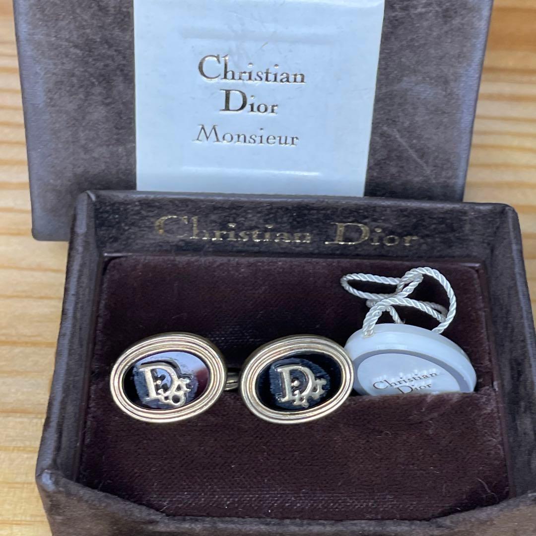 Dior クリスチャンディオール カフスボタン カフリンクス ゴールド