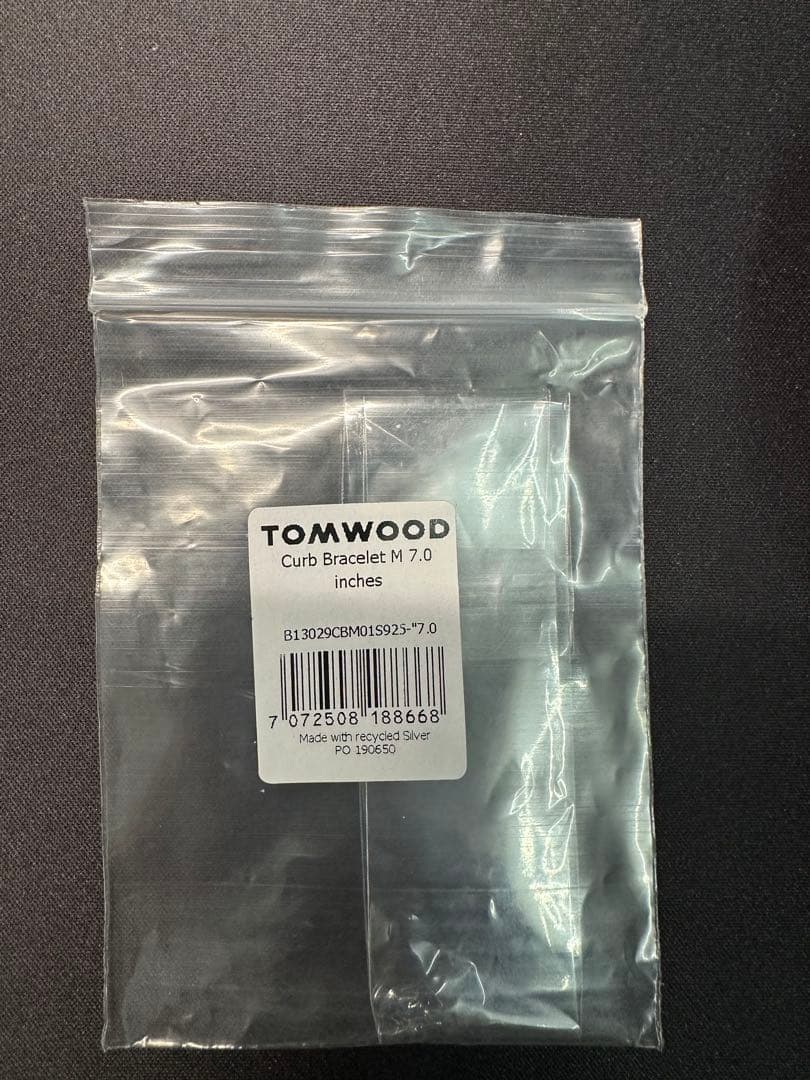 TOMWOOD トムウッド Curb Bracelet M 7.0inch