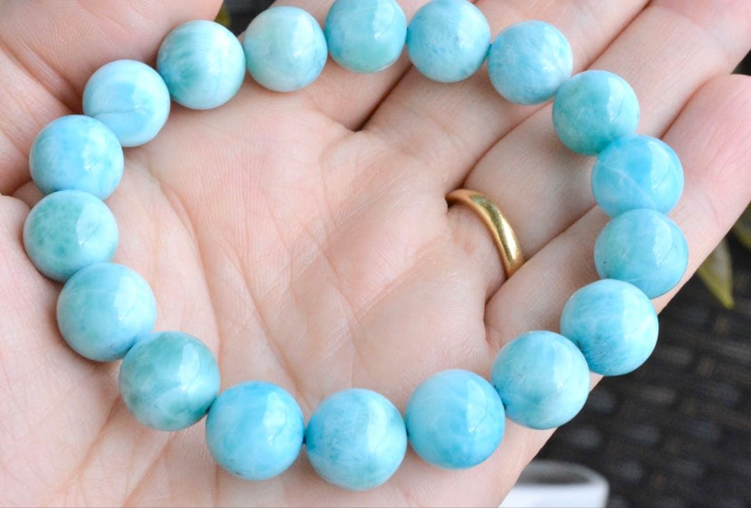 ラリマー　ブレスレット　11mm