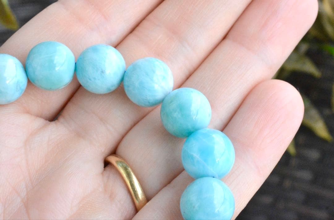 ラリマー　ブレスレット　11mm