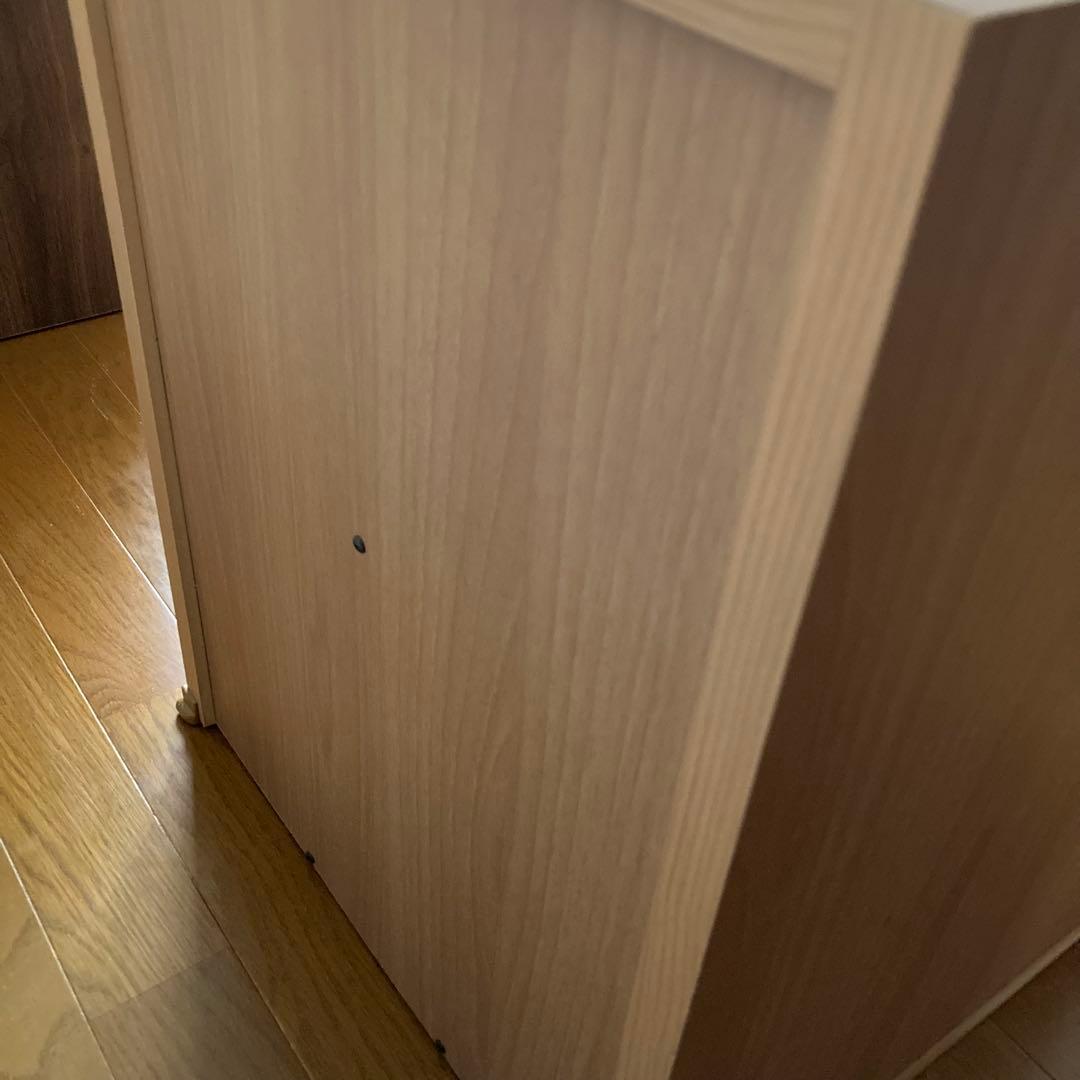 【イトーキ】学習机　袖机 レベルアップサイドワゴン ライトブラウン　可動式天板