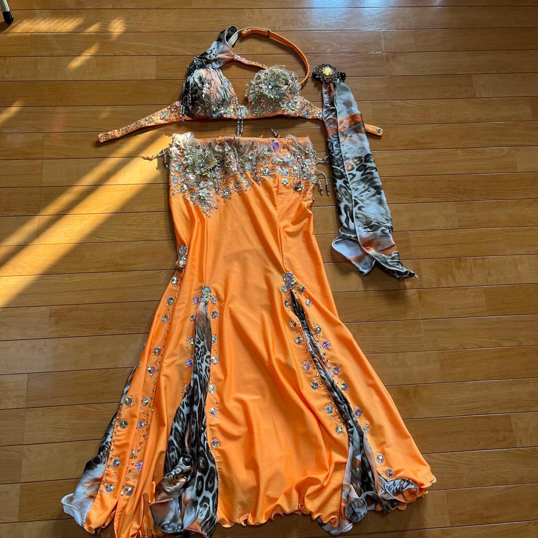 オレンジ ベリーダンス セットアップ