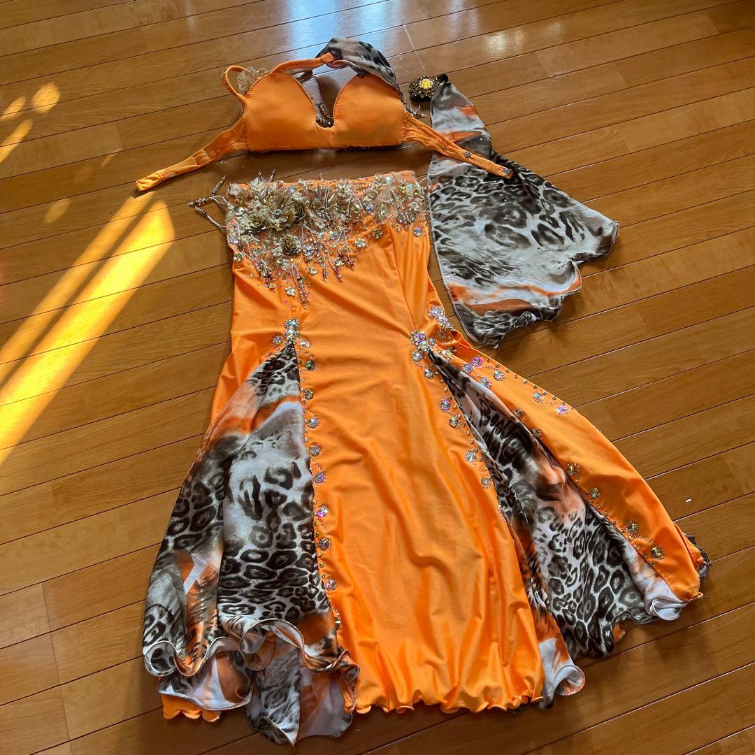 オレンジ ベリーダンス セットアップ