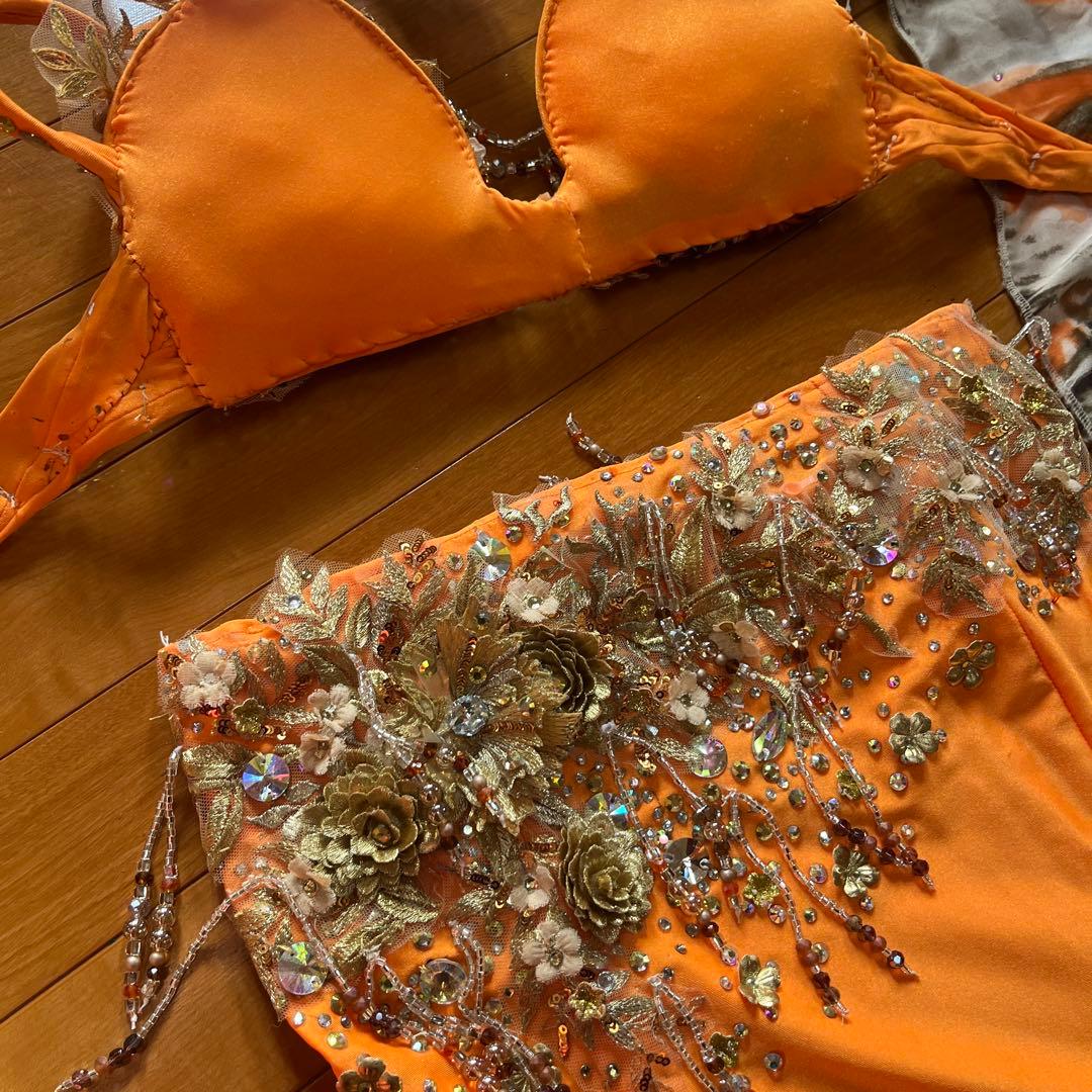 オレンジ ベリーダンス セットアップ