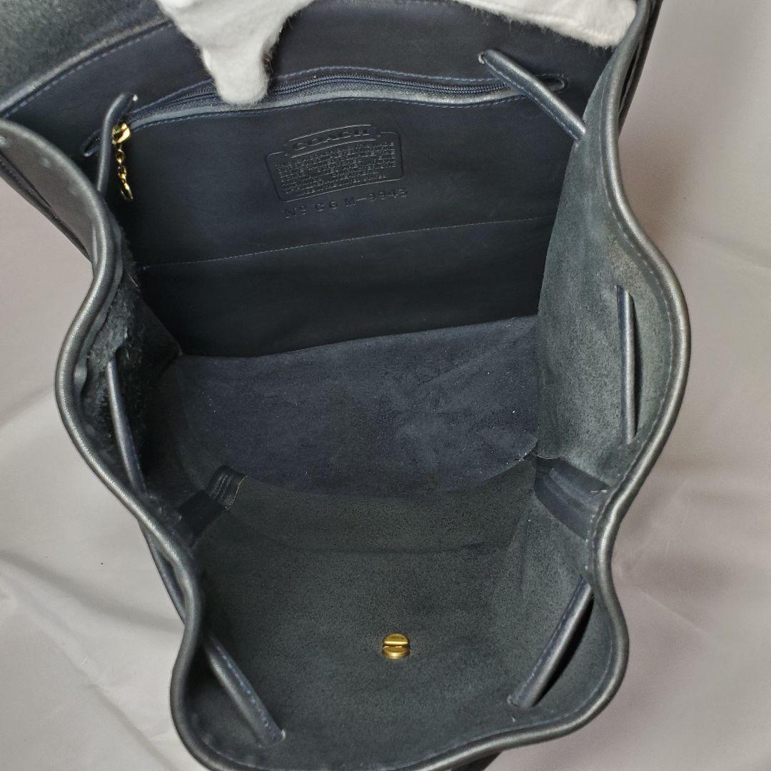 【訳あり】COACH ブラック レザー リュック オールドコーチ USA
