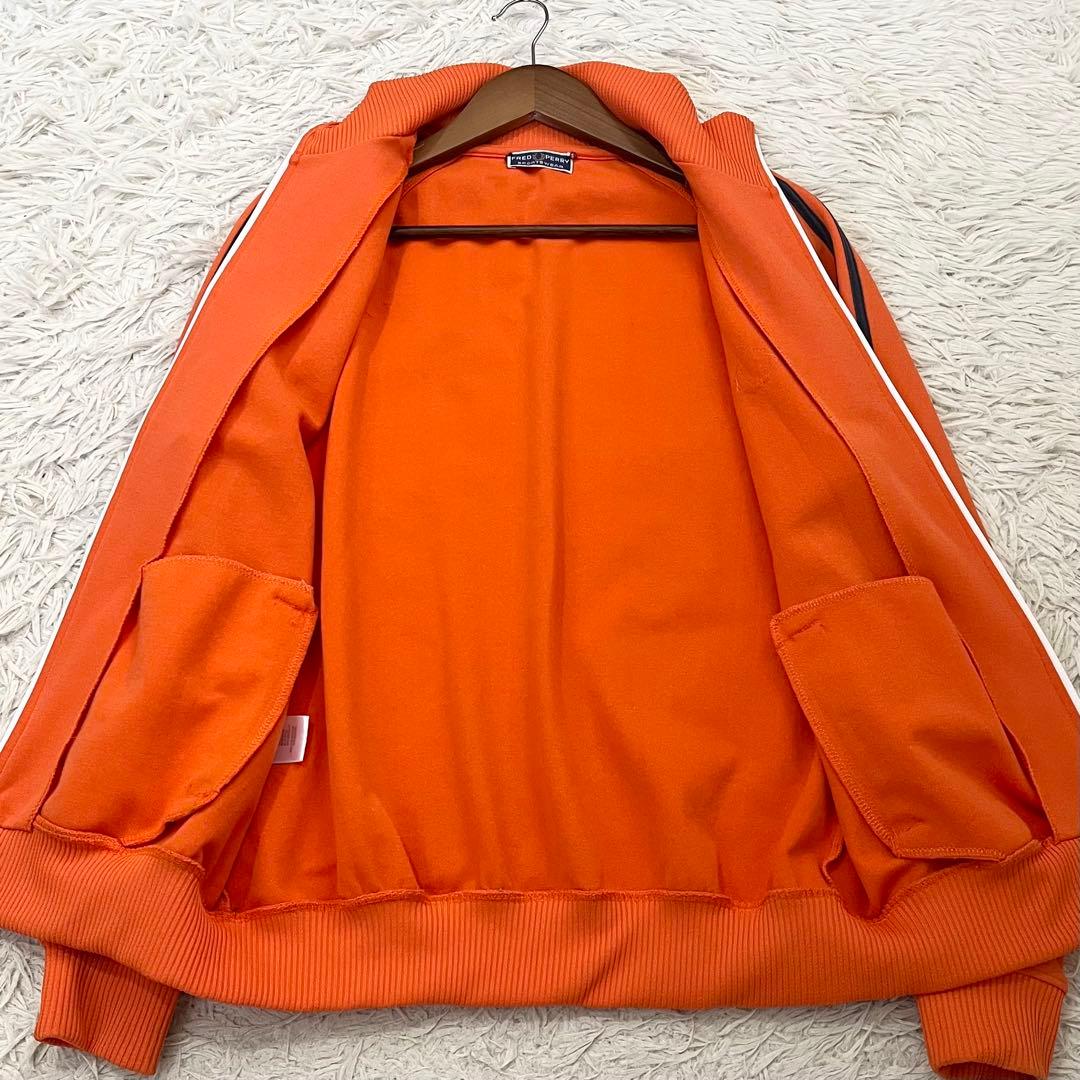 ✨希少✨90s フレッドペリー　トラックジャケット ジャージ　2ライン　オレンジ