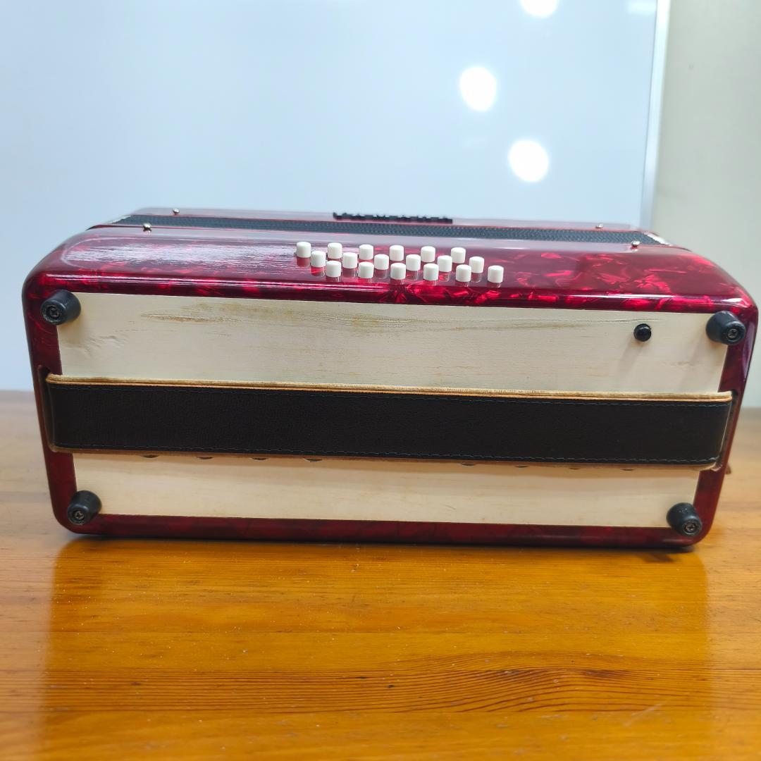 YAMAHA ヤマハ アコーディオン 8905 ケース付　赤