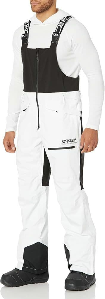 OAKLEY スノーボード ウェア TNPシェル ビブパンツ 黒×白 M