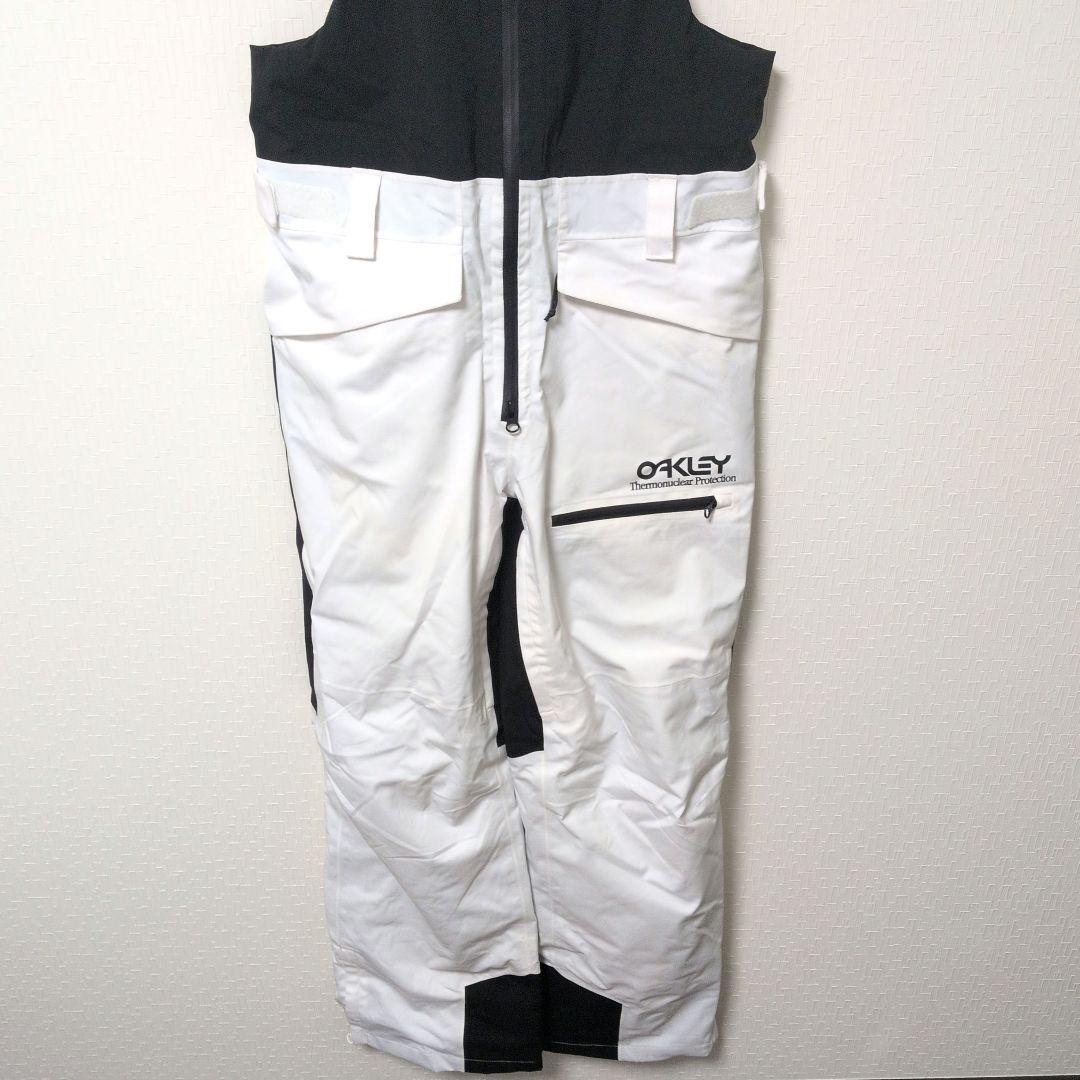 OAKLEY スノーボード ウェア TNPシェル ビブパンツ 黒×白 M