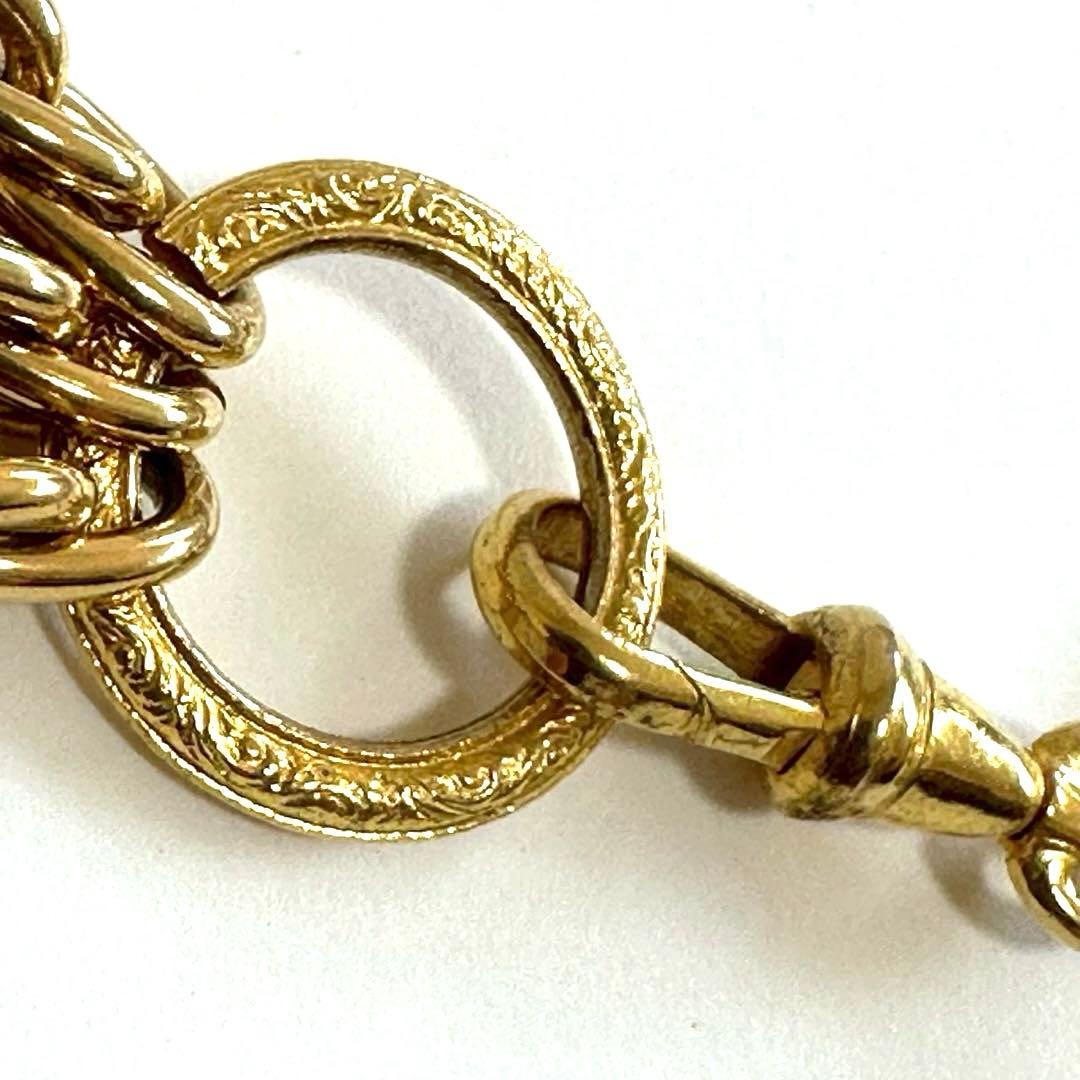 CHANEL 美品✨シャネル ３連チェーン ブレスレット　ゴールド