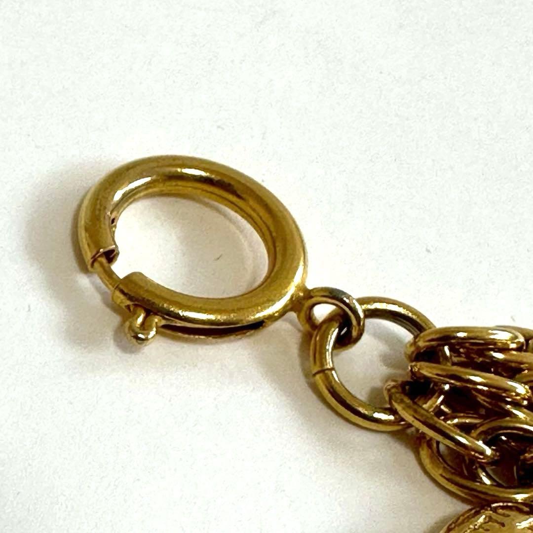 CHANEL 美品✨シャネル ３連チェーン ブレスレット　ゴールド