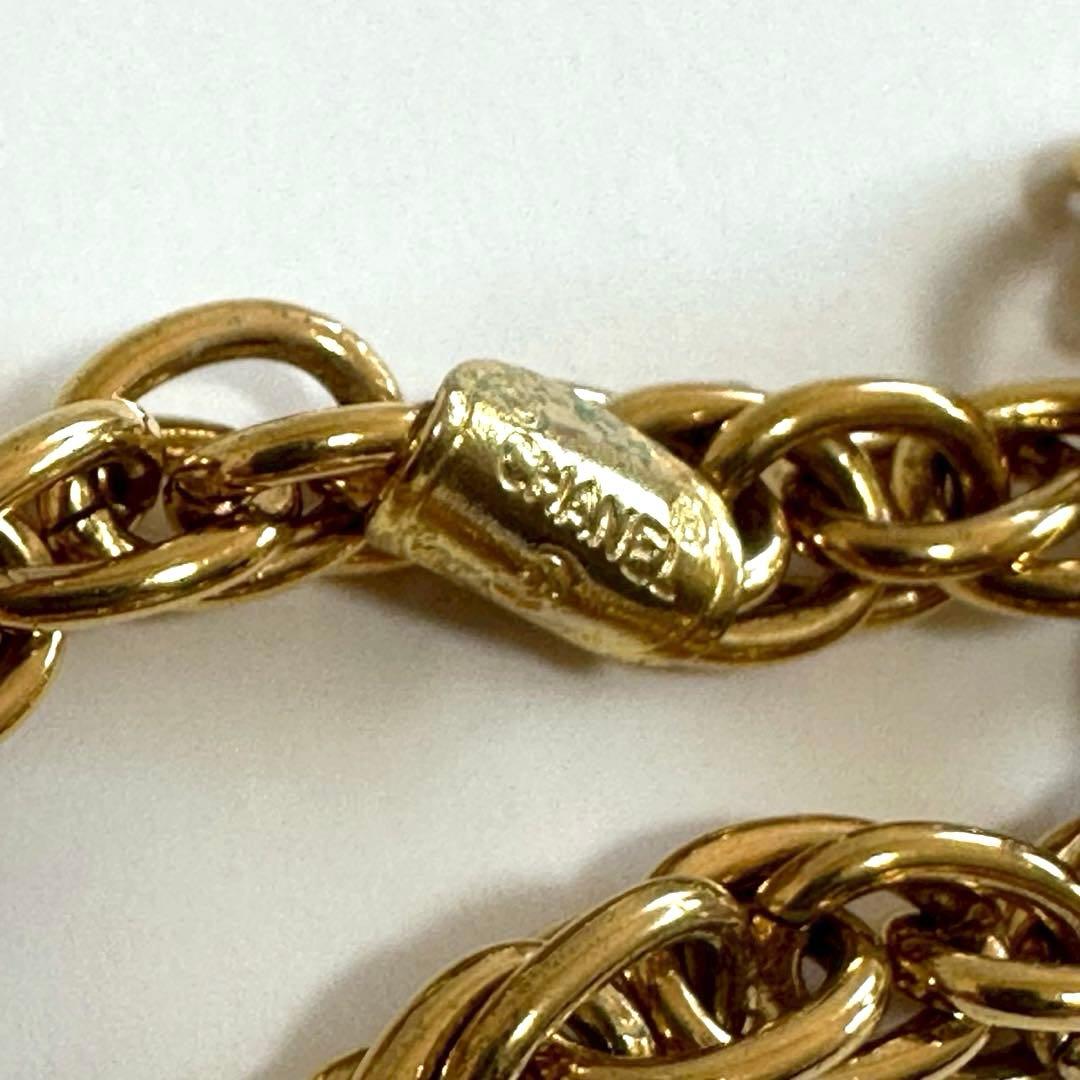 CHANEL 美品✨シャネル ３連チェーン ブレスレット　ゴールド
