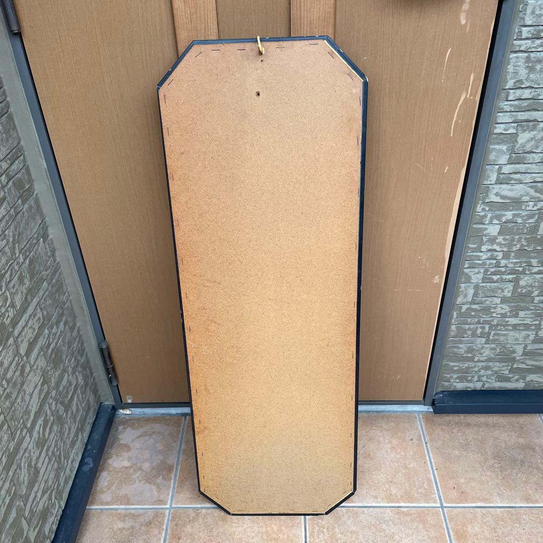 イタリア製 アンティークミラー　壁掛け 鏡 花模様 ウォールミラー