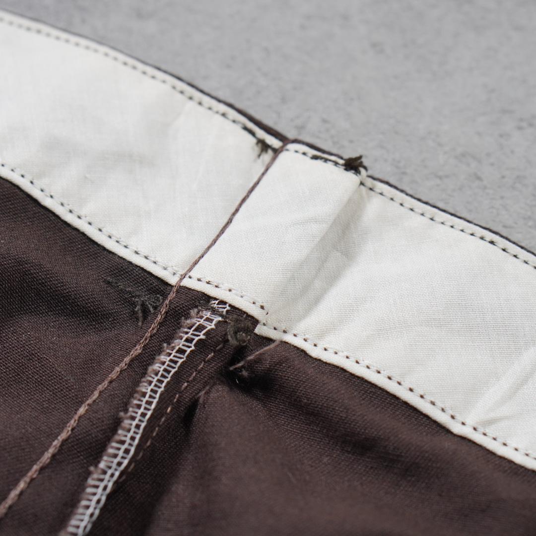 80sUSA製Dickies874ワークパンツ42タロン チビタグ ブラウン古着