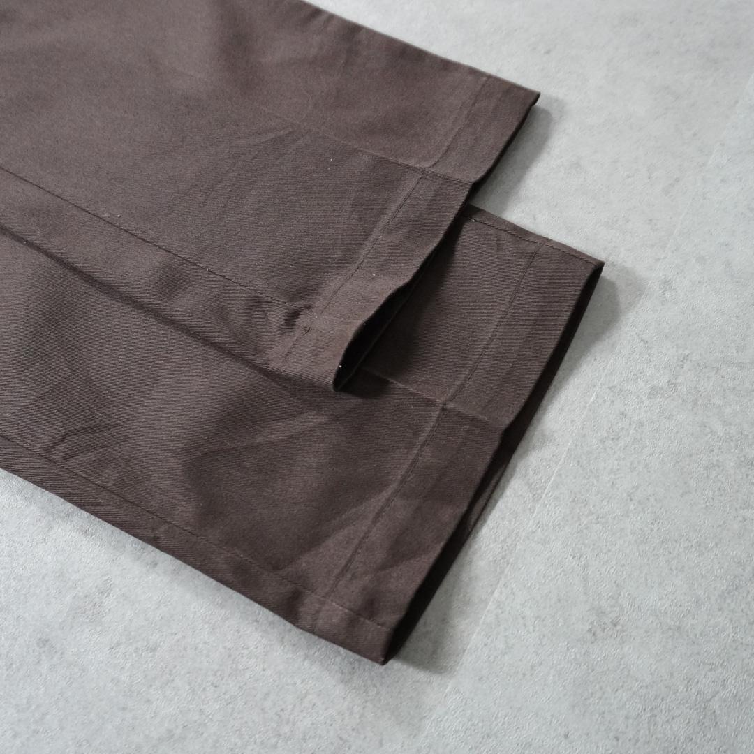 80sUSA製Dickies874ワークパンツ42タロン チビタグ ブラウン古着