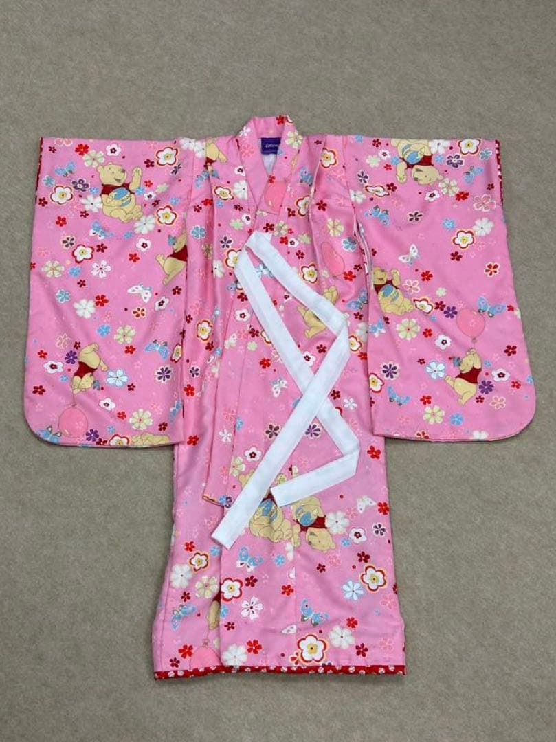 ぺんこ　3才　七五三　ディズニー　プーさん着物セット