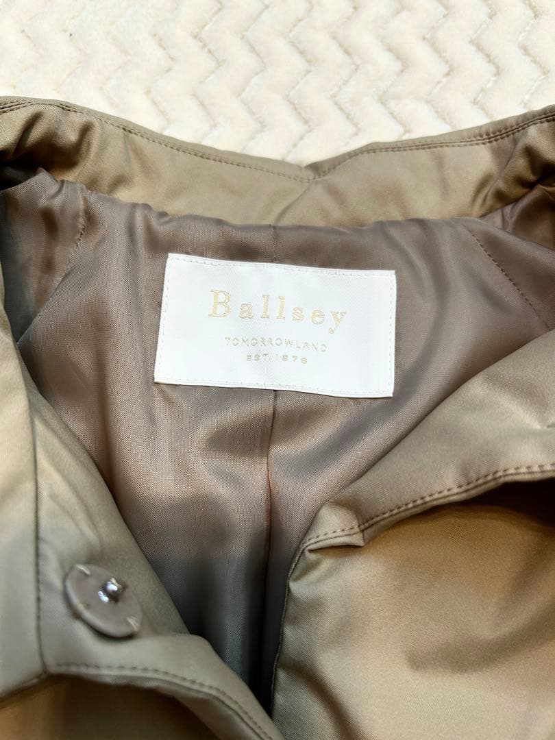 ★TOMORROWLAND ★パデットツイル ベルテッドポンチョ　ベージュ