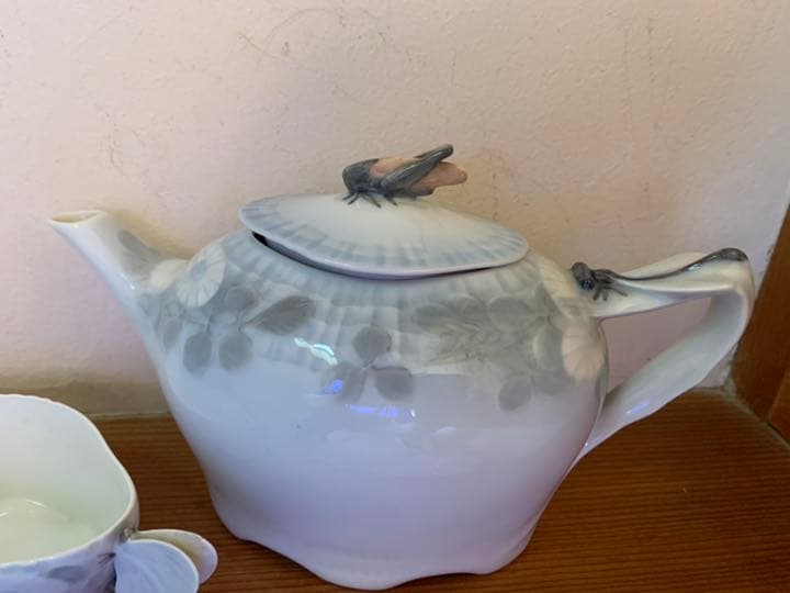 ロイヤルコペンハーゲン ミッドナイトサマードリーム ティーポット他3