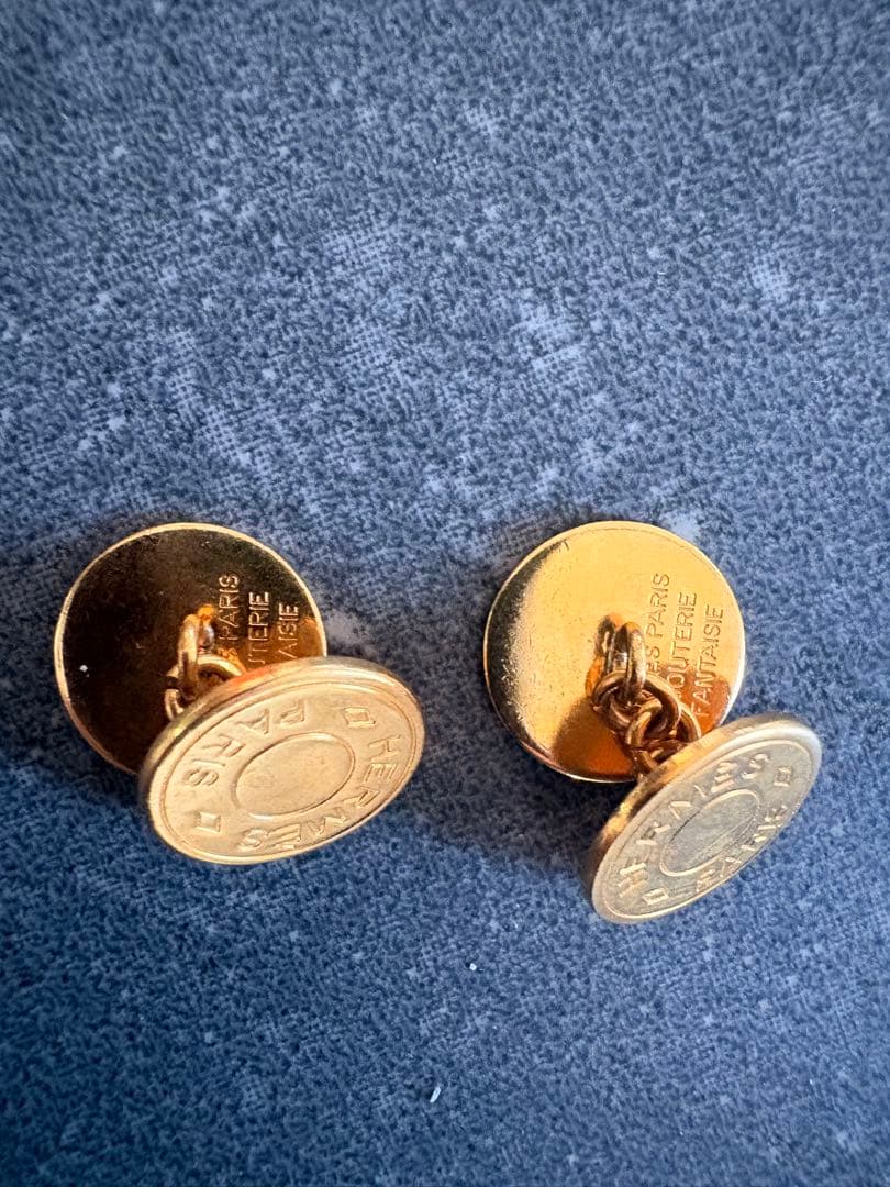HERMES ゴールドカフリンクス 2003年製 - メルカリ