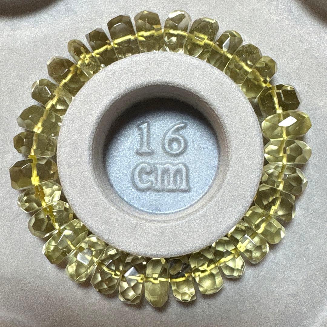 極上プレミアム 【宝石質】　天然リビアングラス隕石　ブレスレット（大）