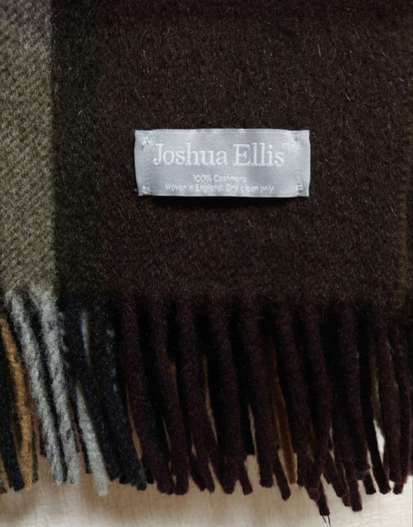 【美品】ジョシュアエリス　カシミア　大判ストール