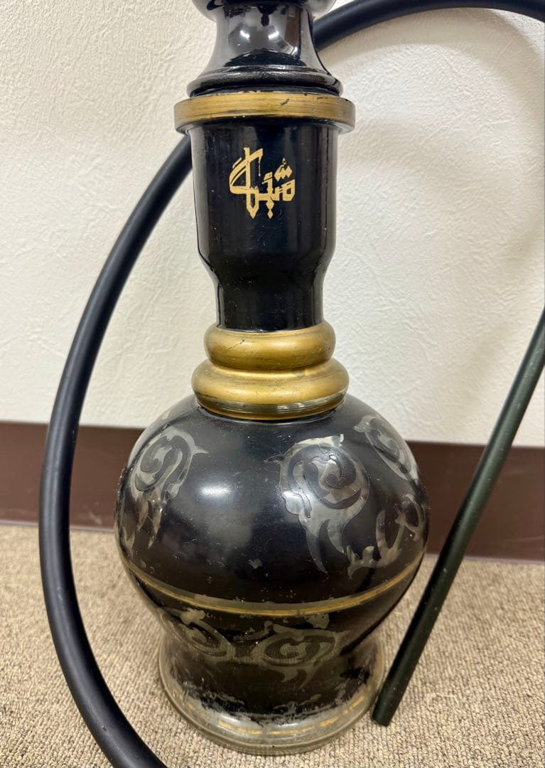 シーシャ　水タバコ　パイプ　セット　ブラック アンティーク　レトロ