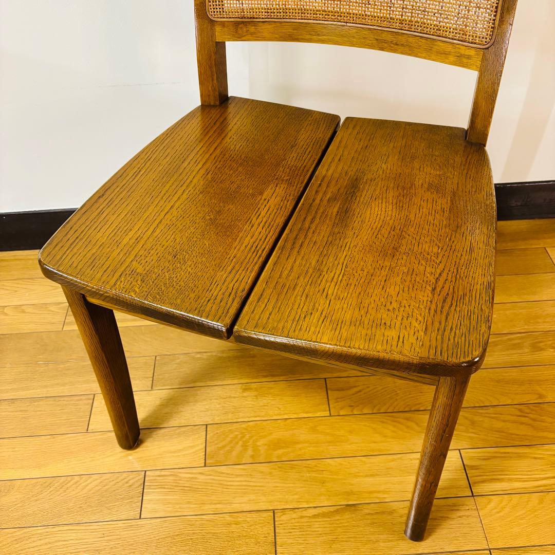 No2 浜本工芸　シングルチェア　ダイニングチェア　ラタン　送料込み