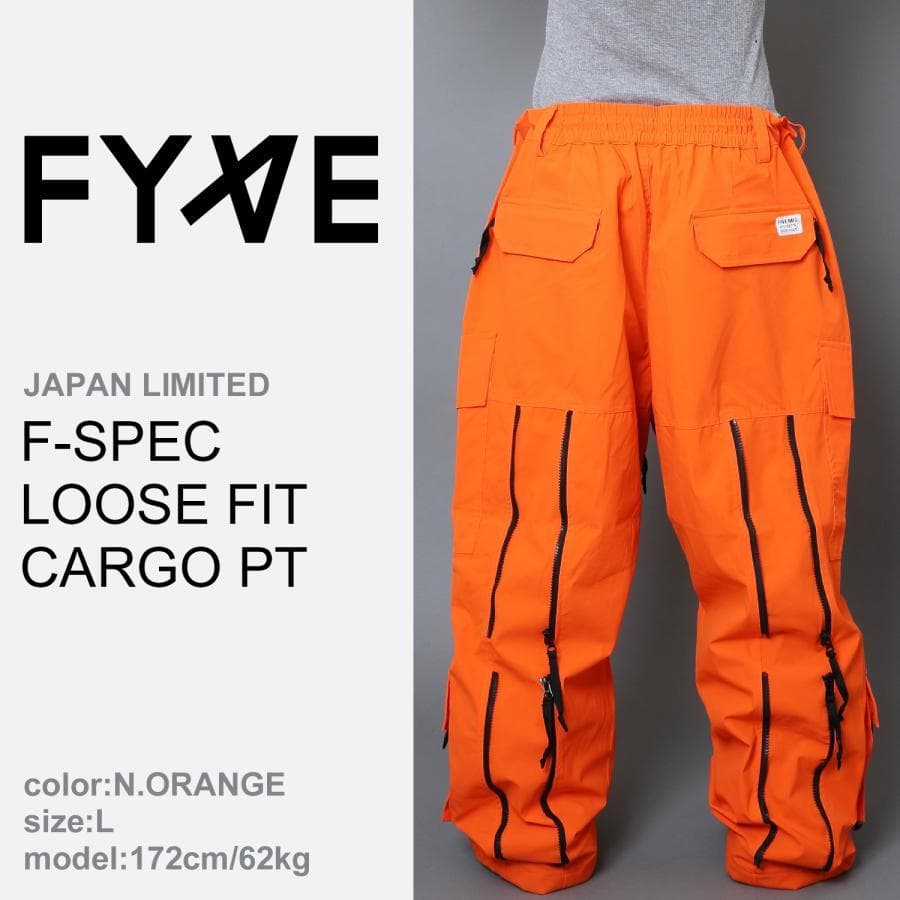 FYVE 日本限定 スノーボードウェア 新品 カーゴパンツ オレンジLサイズ
