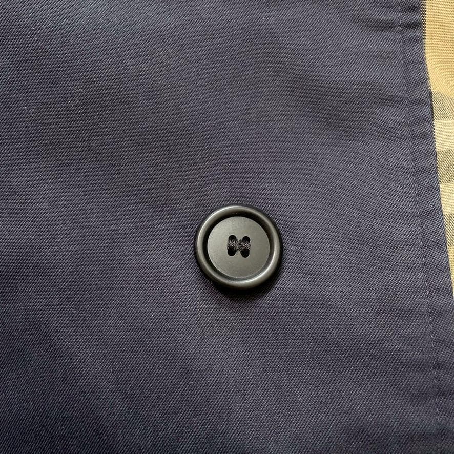 マ*ス様 【英国製】バーバリーズ ステンカラーコート ノバチェック 42 ロング