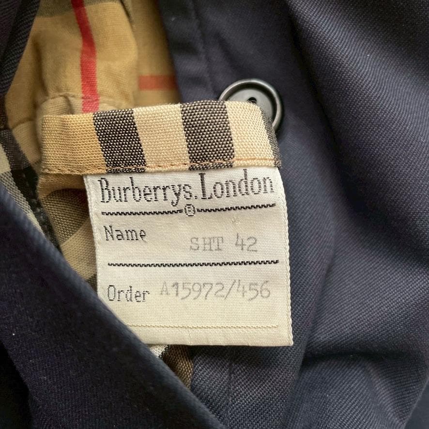 マ*ス様 【英国製】バーバリーズ ステンカラーコート ノバチェック 42 ロング