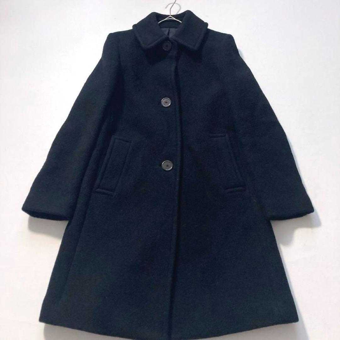 メ*ダ様 【希少美品】マーガレットハウエル　旧タグ アンゴラカシミヤ混 ロングコ