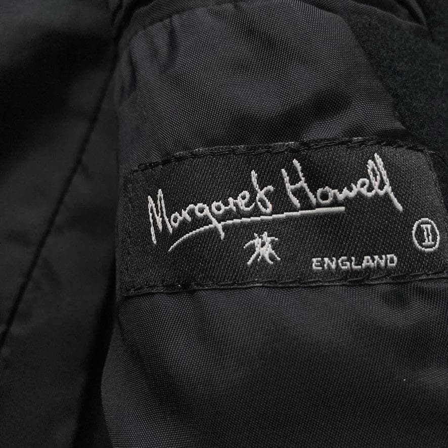 メ*ダ様 【希少美品】マーガレットハウエル　旧タグ アンゴラカシミヤ混 ロングコ