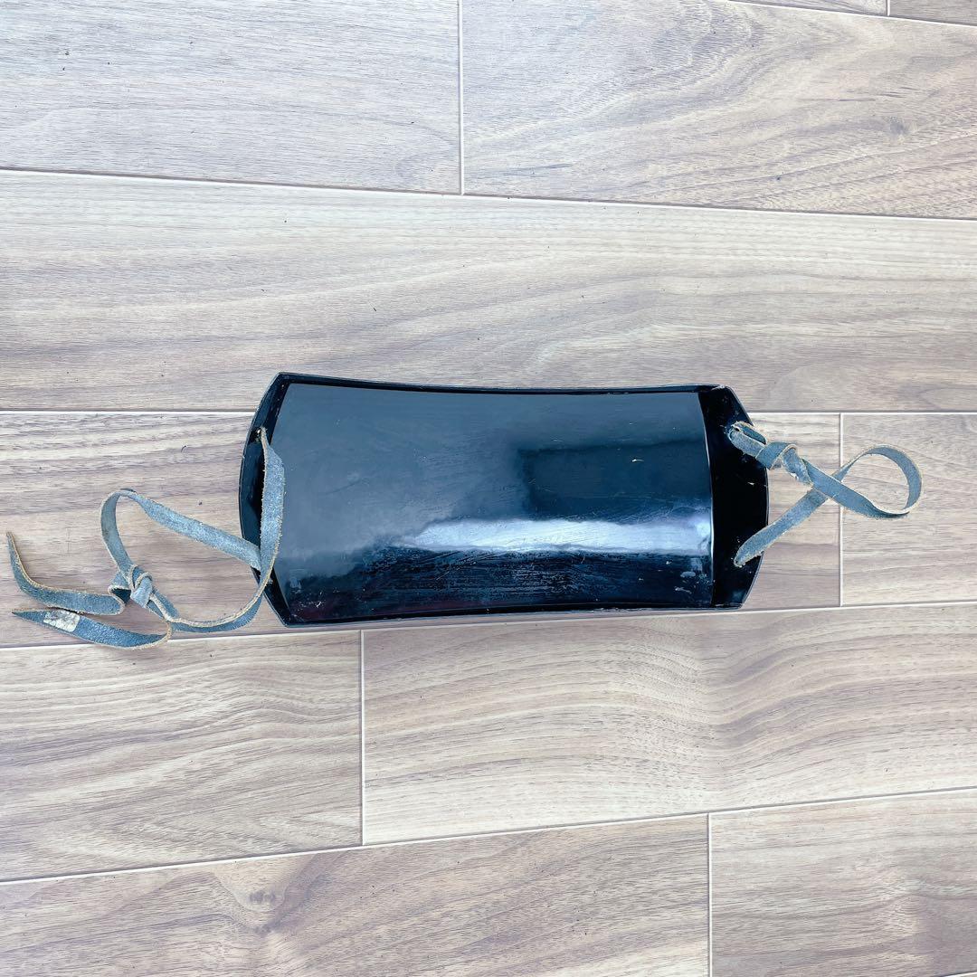 津軽貼り 津軽塗り胴掛け　中棹 三味線 平溝 丸打胴 黒檀糸巻き　紅木　正寸