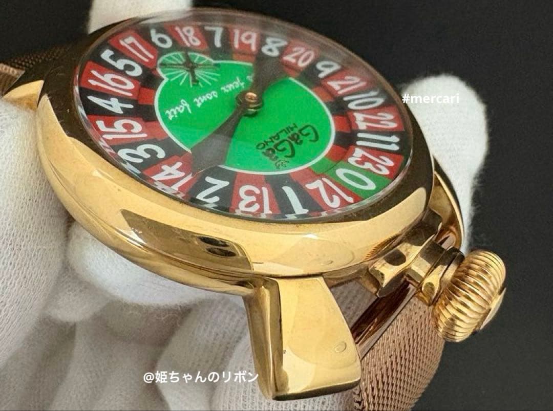 GAGAMILANO マヌアーレ48 手巻き　カジノルーレット