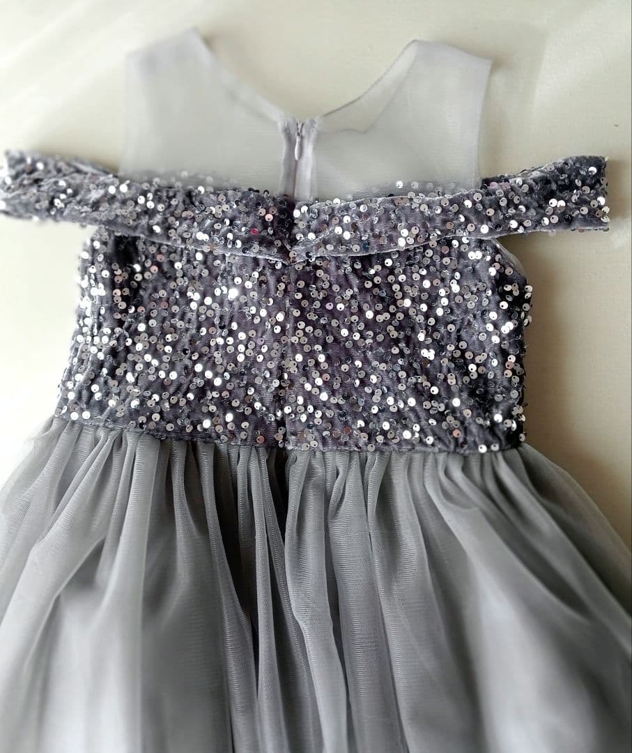 JJs Houseグレーシルバー オフショルダー フォーマルドレス