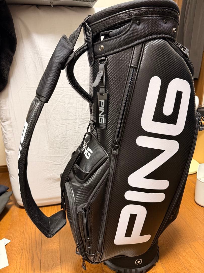 未使用級 PING キャディバッグ 9.5型 TOUR LITE ブラック