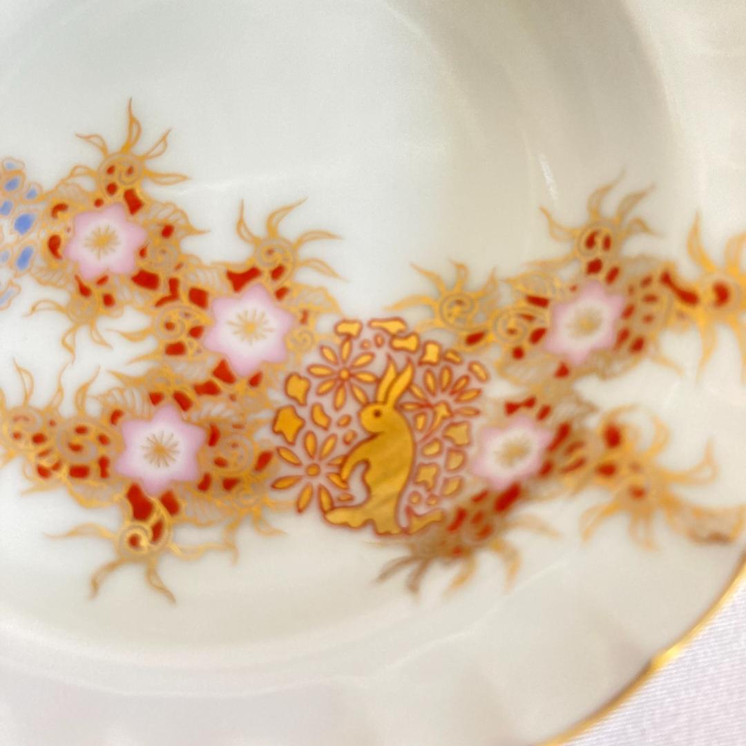 深川製磁　鍋島花兎　小皿　豆皿