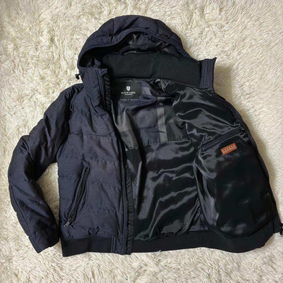 ✨️高級ダウンBURBERRY ブラックレーベル XL ダウンジャケット ネイビー