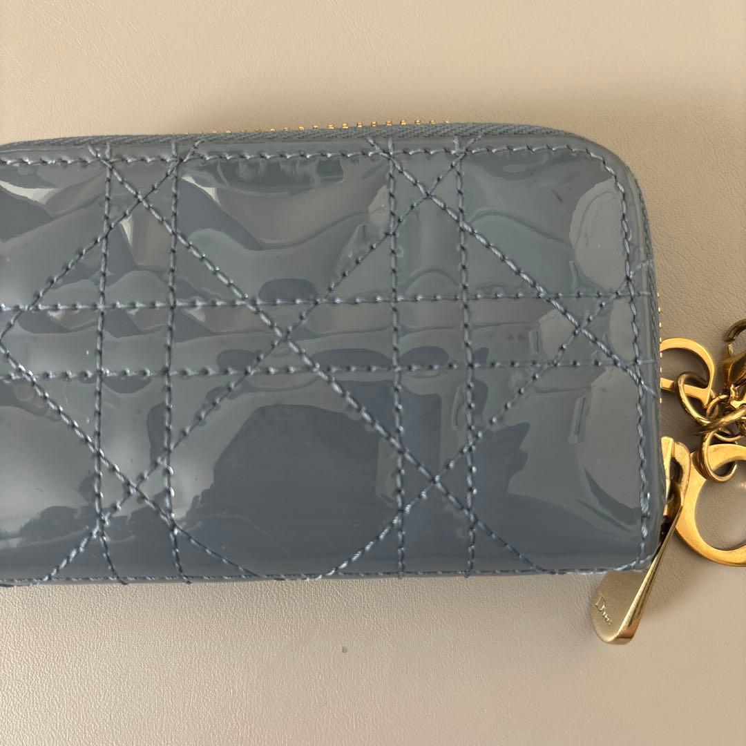 DIOR クリスチャンディオール カナージュケース　ブルー