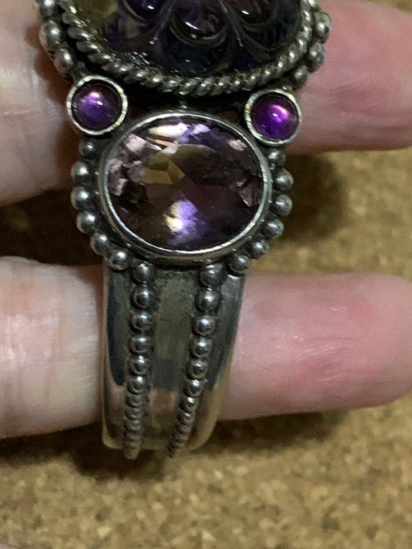 STEPHEN DWECK シルバーバングル（アバロンクォーツ・アメト