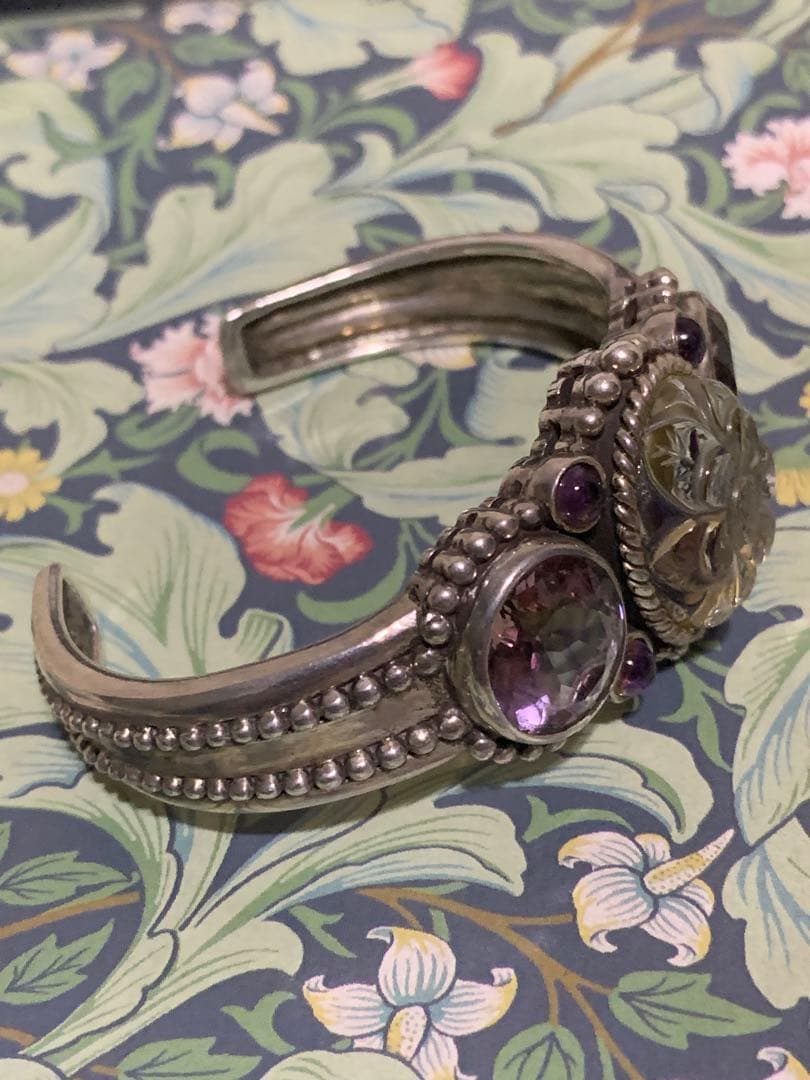 STEPHEN DWECK シルバーバングル（アバロンクォーツ・アメト