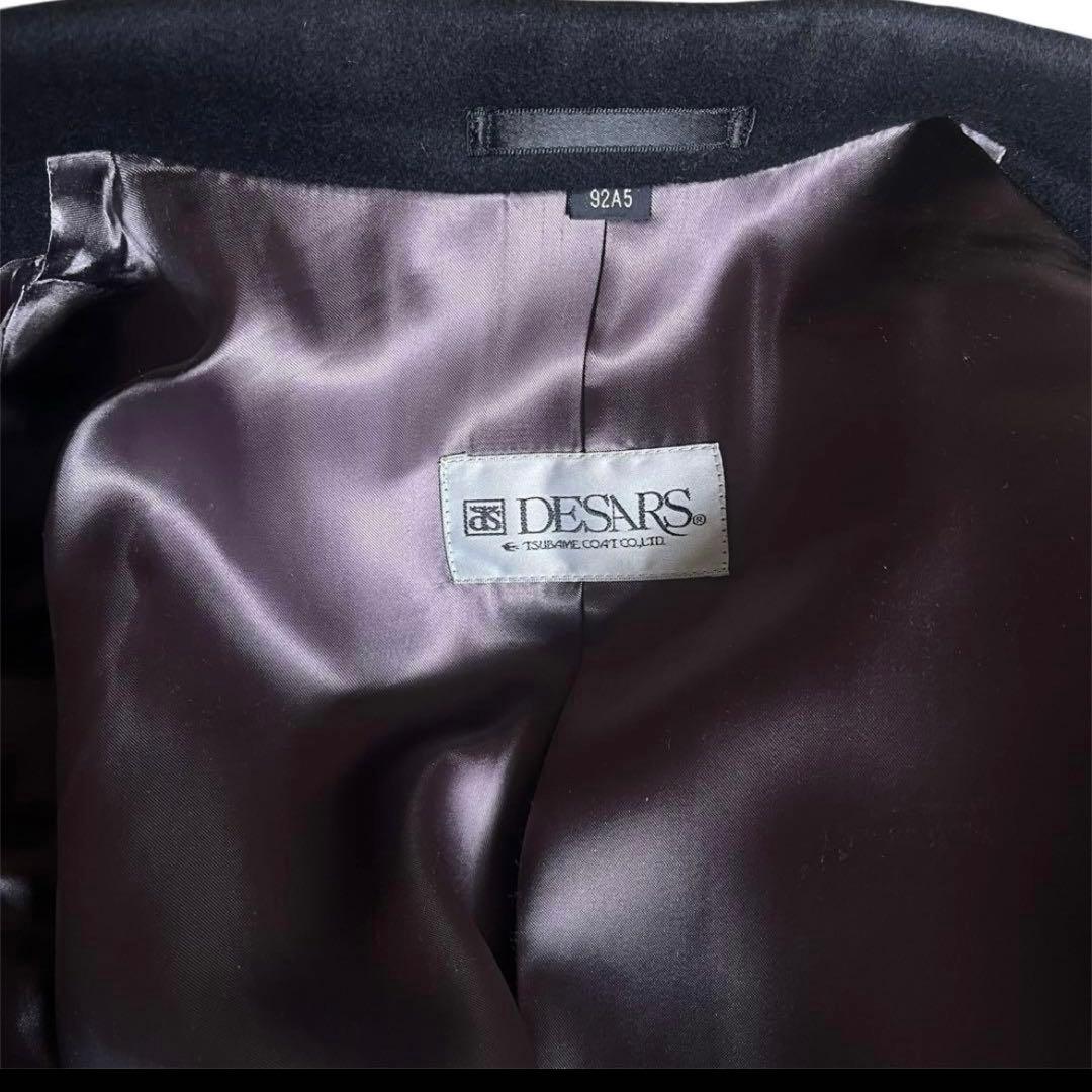 カシミヤ100% ダブルブレストチェスターコート ネイビー 日本製 - メルカリ