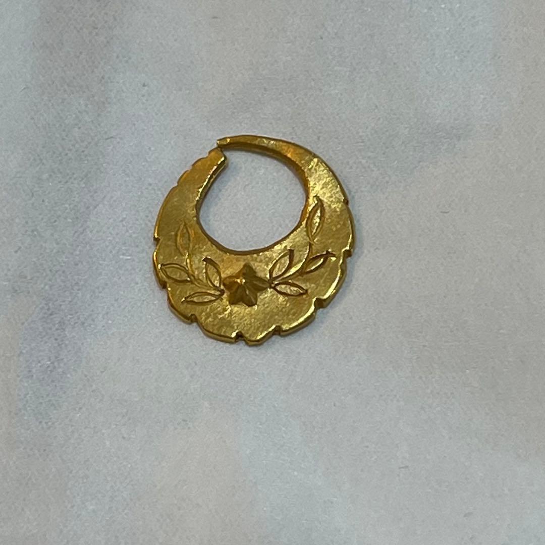 富*虎様 ビンゴブラザーズ　24Kピアス 星×月桂樹 右耳 ゴールド　岩本照Sn