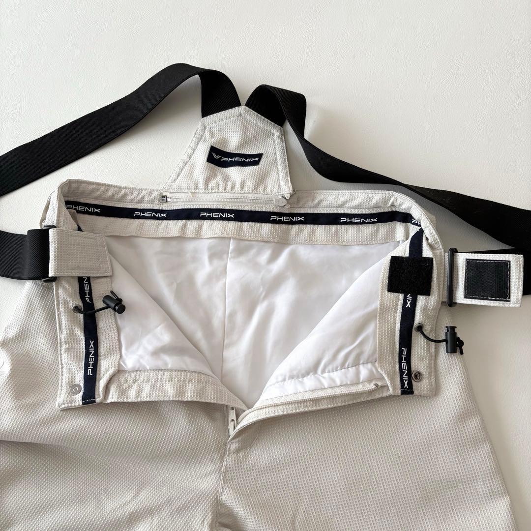 ■美品PHENIXスキースノーボードウェア上下セットレディースL水色×白