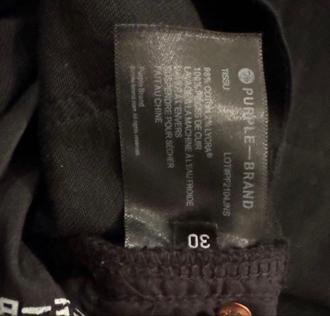 purple brand 黒タグ　即決可能値下げok