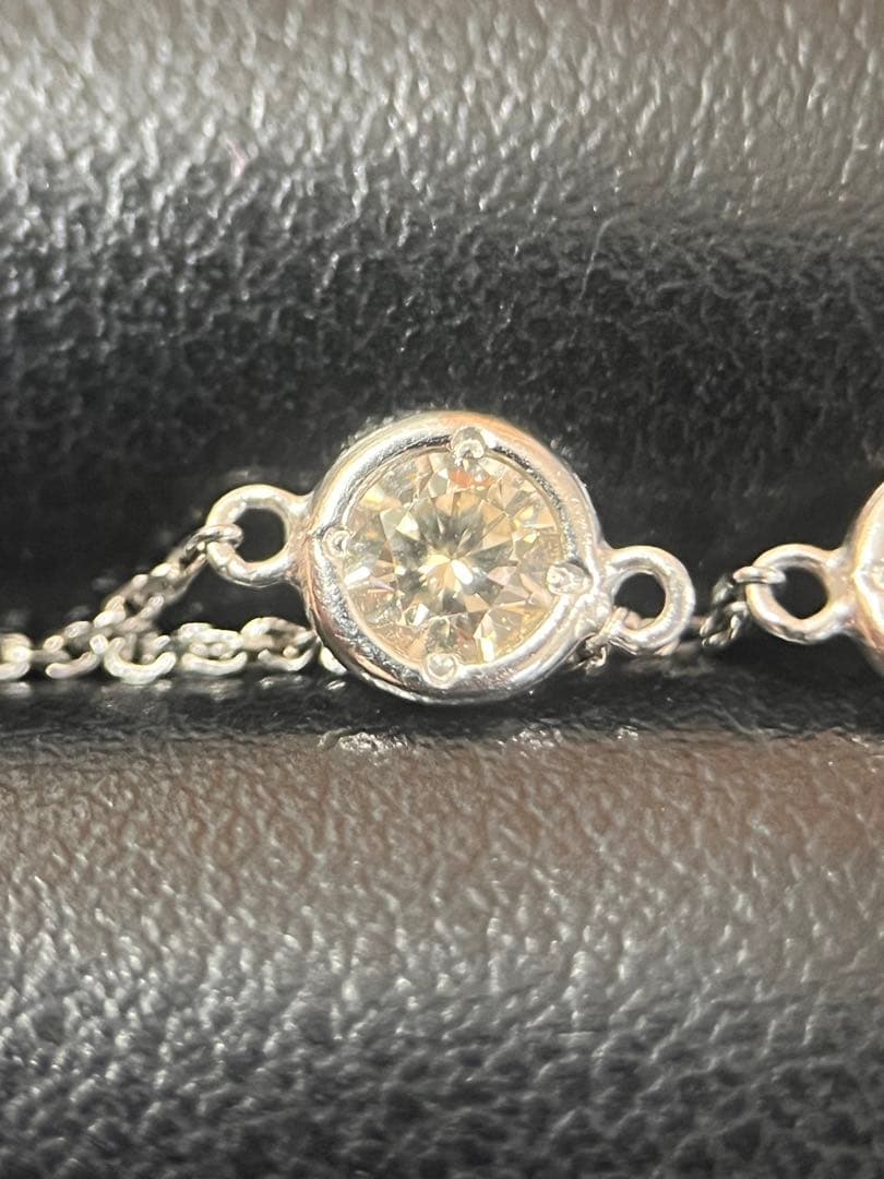 pt850 天然ダイヤモンドブレスレット　0.5ct